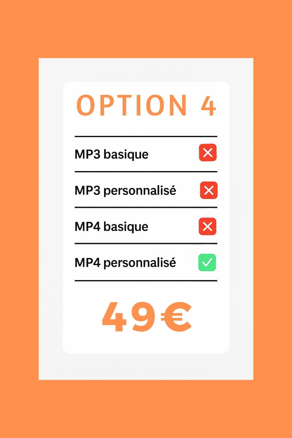 Chanson + clip personnalisé, la formule la plus immersive