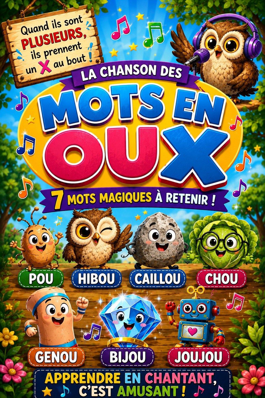 LES 7 MOTS EN OUX