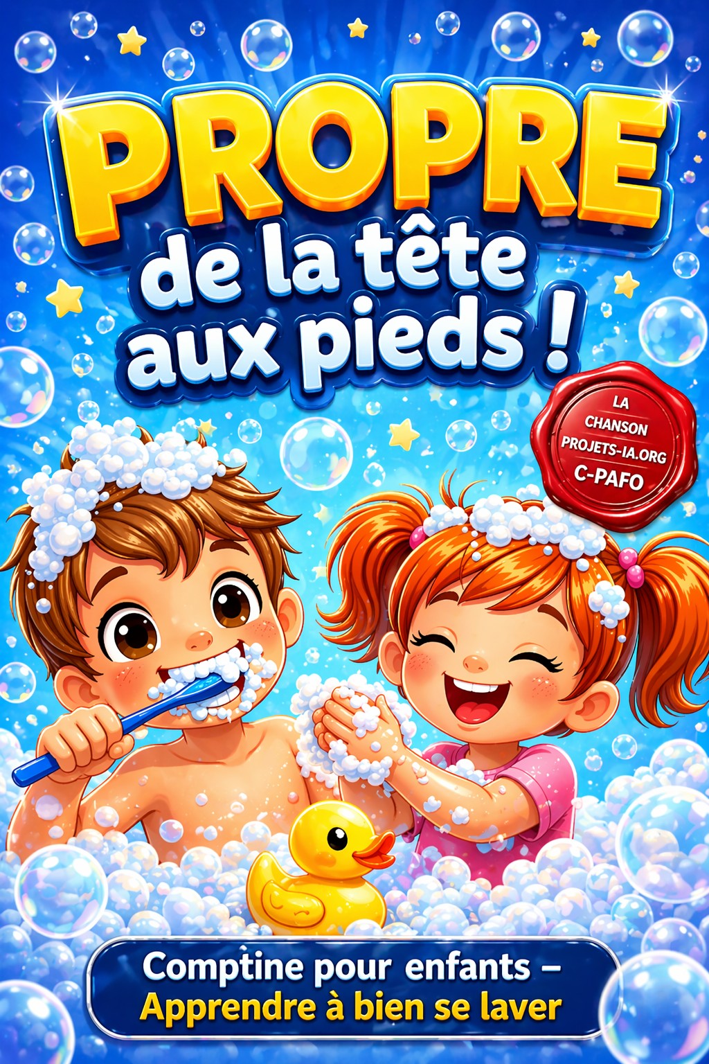 PROPRE DE LA TÊTE AUX PIEDS !